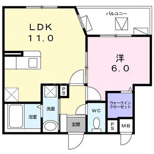 ル・クラージュ【2階】の間取り
