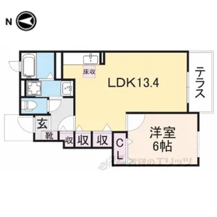 サンタウン青垣【1階】の間取り
