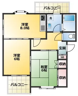 メゾンGP【3階】の間取り