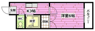 カーサ南堀川【5階】の間取り