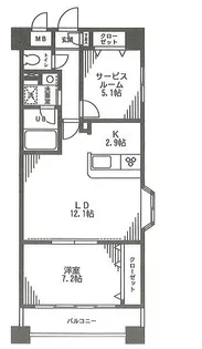 フェリーチェ【5階】の間取り