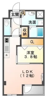 エクセルハイム坪井II【3階】の間取り