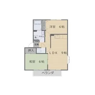 リヴェールC棟【2階】の間取り