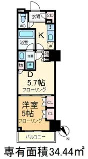 パークアクシス滝野川ラ ブリーズ【7階】の間取り