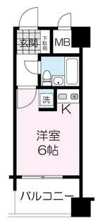 朝日プラザ上杉 506号室【5階】の間取り