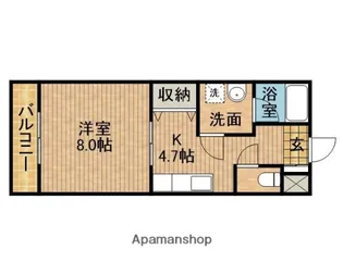 H&P【3階】の間取り