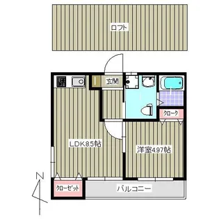 SOAR高取【2階】の間取り