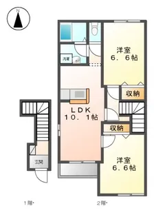 パストラル【2階】の間取り