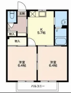 ひまわり A【2階】の間取り