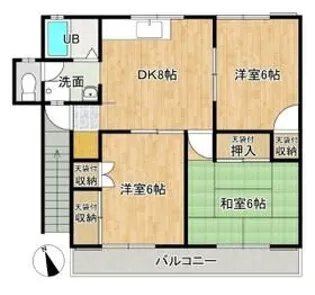 サンライトパストラル【2階】の間取り
