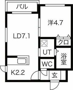 バルボーニL・A【2階】の間取り
