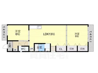 サンパレス倉石【3階】の間取り