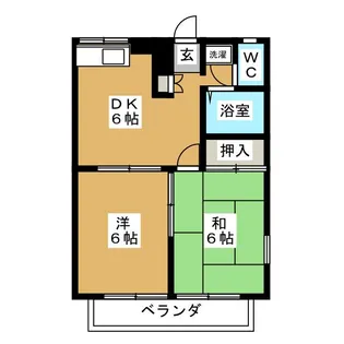 エステートピアあや【2階】の間取り
