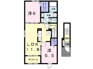 チェリーミル F【2階】の間取り