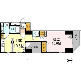 フィルモア ワン【2階】の間取り