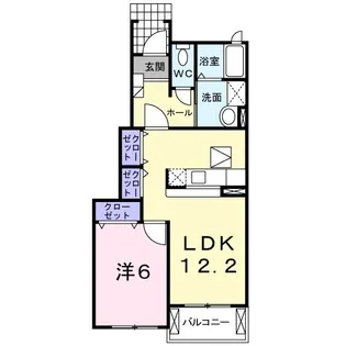 サンリット ヴィラ B【1階】の間取り