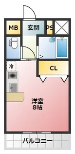 コスモコート寿町【4階】の間取り