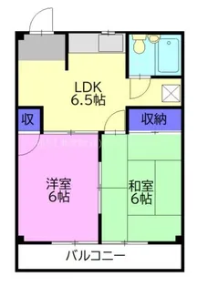 フラワーハイツタカネ【3階】の間取り