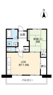 URアルビス池田【1階】の間取り