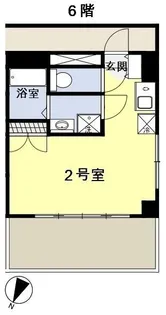 ヴィラ阪東橋【6階】の間取り