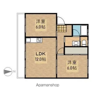 K・Tハイツ【2階】の間取り