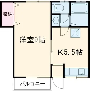バンブーハイツ【1階】の間取り
