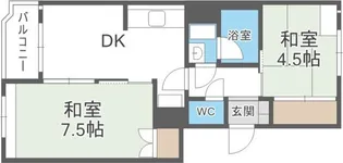 エスカイア八軒【3階】の間取り