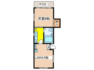 野方リトルハイツ【1階】の間取り