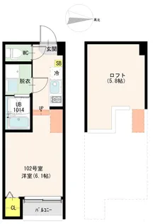 LEGARE伏見【2階】の間取り