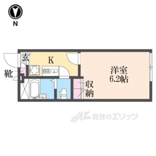 レオパレスさつき【1階】の間取り
