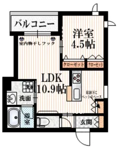 クラージュ【2階】の間取り