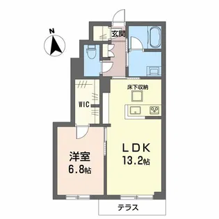 ベルモメント【1階】の間取り