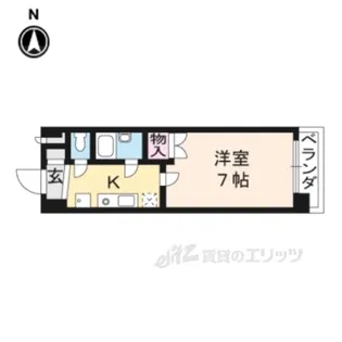 早川マンション【4階】の間取り