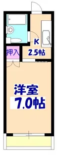 スカイメゾン東船橋【2階】の間取り