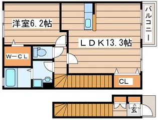 リヒト南光台【2階】の間取り