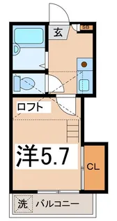 ベラ ヴィータ南甲府【2階】の間取り