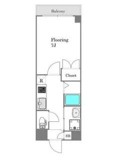 ベルパーシモン【2階】の間取り