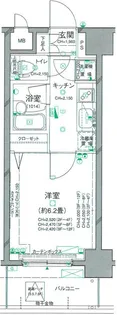 パレステュディオ渋谷WEST【6階】の間取り