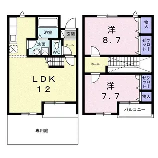 レスト南町田A【1階】の間取り