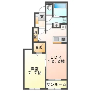 グリュックハイム B【1階】の間取り