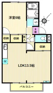 パトロナージュ栗原【2階】の間取り