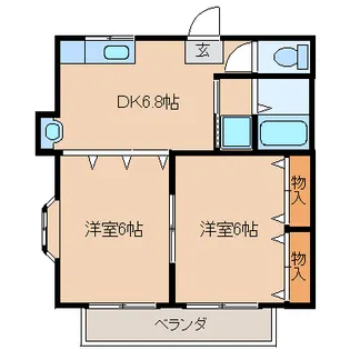 さくらAP-VI【2階】の間取り