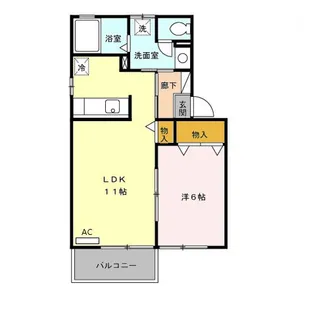 山梨県甲府市上今井町【アパート】の間取り