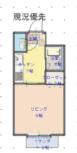 第6松本コーポ【2階】の間取り