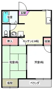 クレスト北松戸【2階】の間取り
