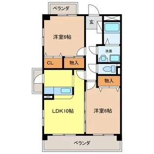 スーペリア松田I【3階】の間取り
