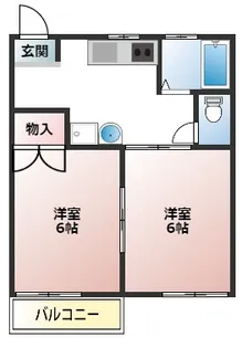 ファミール図景I【2階】の間取り