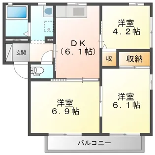 アーバンスクエア【2階】の間取り