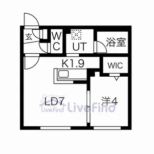 SDY月寒中央【2階】の間取り