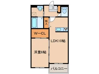プレステージ中原東【3階】の間取り